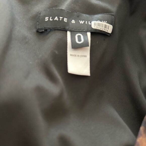 Slate & Willow Dark Florals Mini Dress Size 0 - Picture 9 of 9